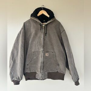 Vintage Carhartt J130 Active Bomber Jacket Chestnut Color Thinsulate Rare